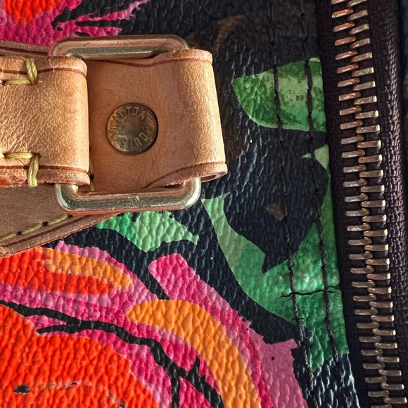 LOUIS VUITTON Steven Sprouse Monogram Roses Speedy 30 Limited Edition 2008 - Picture 6 of 16